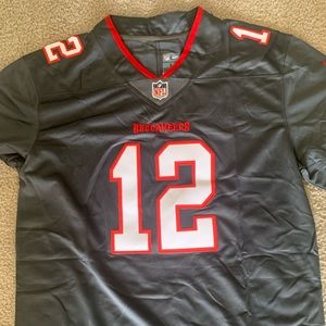 Grey Tom Brady #12 Jersey
